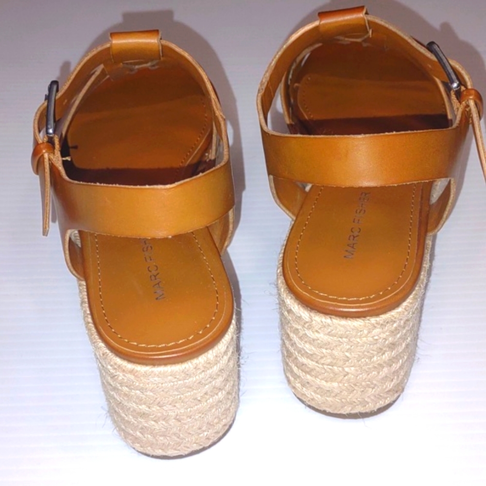 👣MARC FISHER Joven Espadrille Wedge Sandal in Natural Beige - Picture 13 of 17